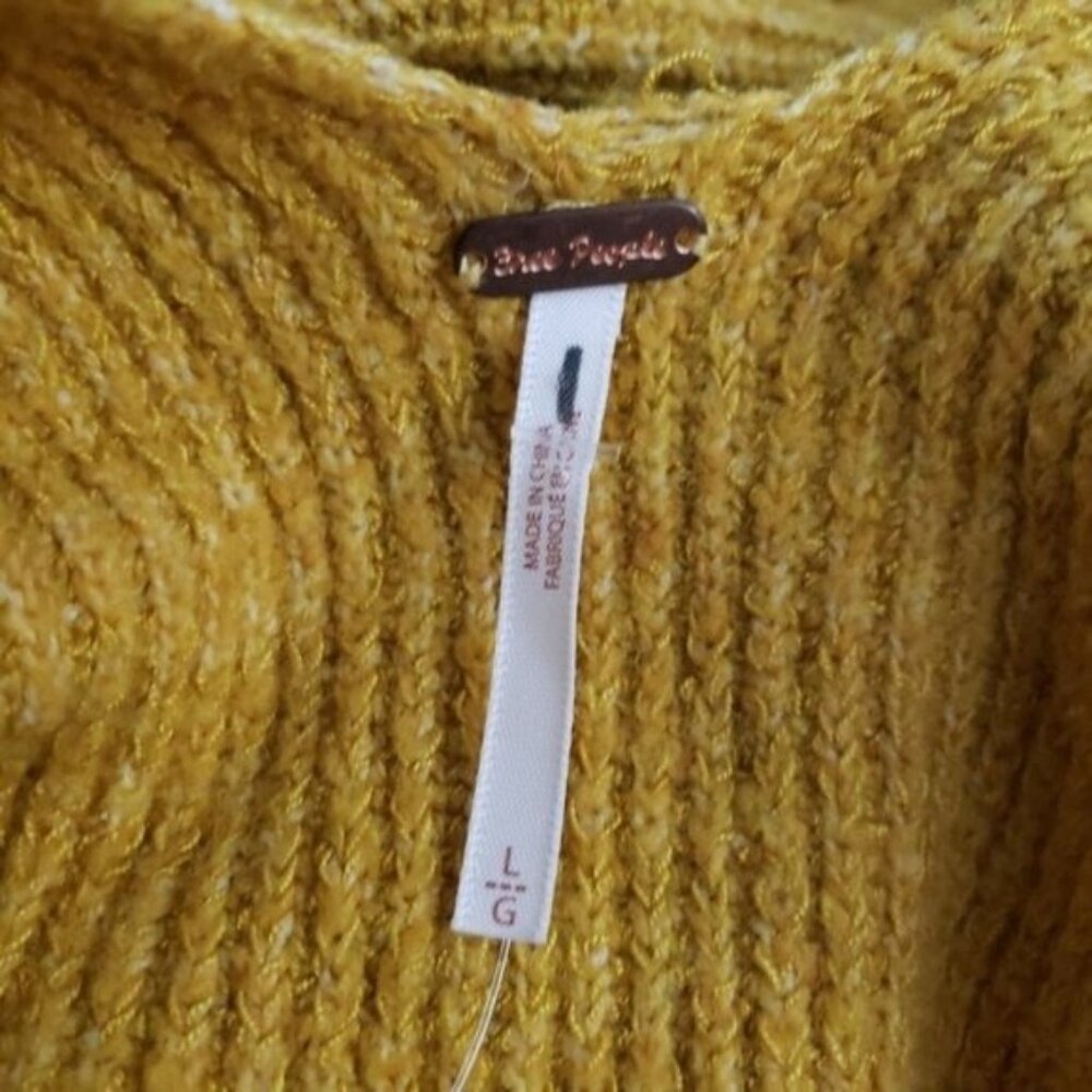 Free People Sienna Wrap Dress Mustard - Picture 5 of 9
